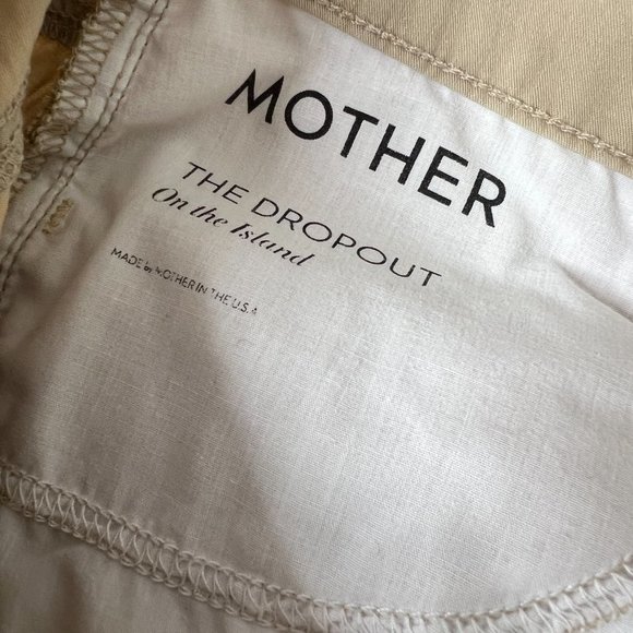 Mother Denim THE DROPOUT On the Island Khaki Pants Size 28 - Picture 9 of 11